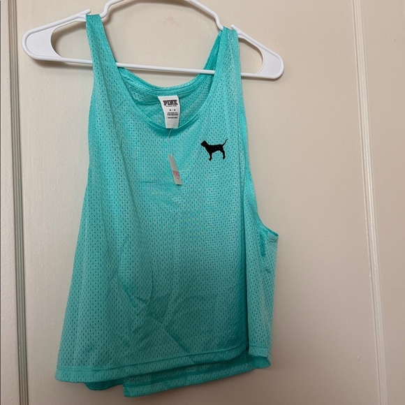 Victoria's Secret Tops - NWT Victoria's Secret PINK Aqua Mesh Tank size M